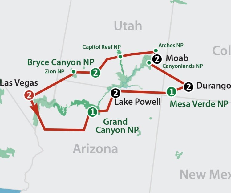 Canyon Explorer (14 dagen) - Amerika - Zuidwesten - Las Vegas