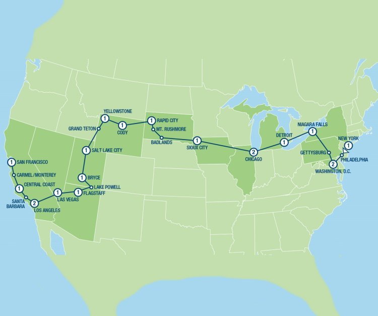 The Great American Crossing (23 dagen) - Amerika - Noordoosten - New York