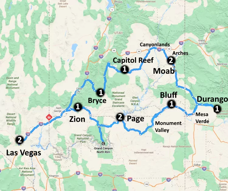 Grand Circle Experience (13 dagen) - Amerika - Zuidwesten - Las Vegas