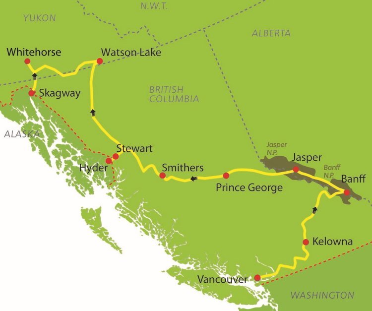 van de Canadian Rockies naar Yukon (15 dagen) - Canada - West Canada - Vancouver