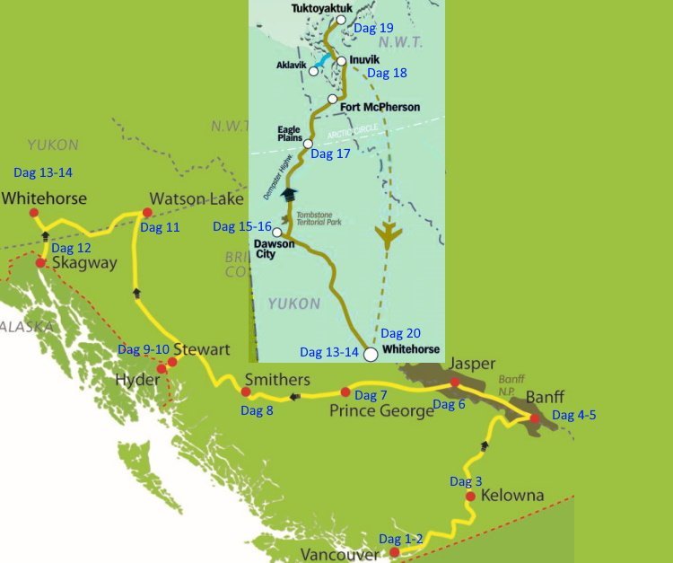 Vancouver tot de Noordelijke IJszee (22 dagen) - Canada - West Canada - Vancouver
