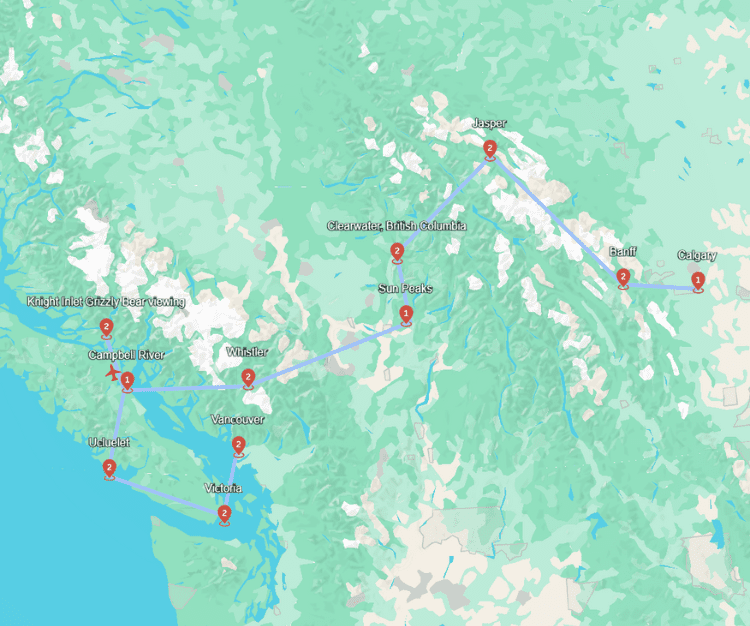 Bergen, Bossen en Beren - De ultieme droomreis door West-Canada - Canada - West Canada