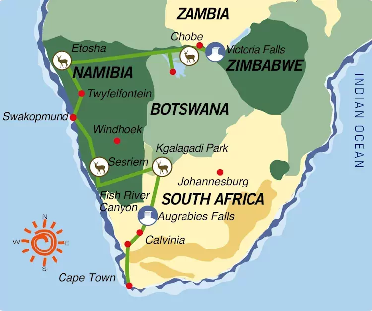 TransKalahari Avontuur Cape to Vic (22 dagen) - Zuid-Afrika - Zuid-Afrika - Kaapstad