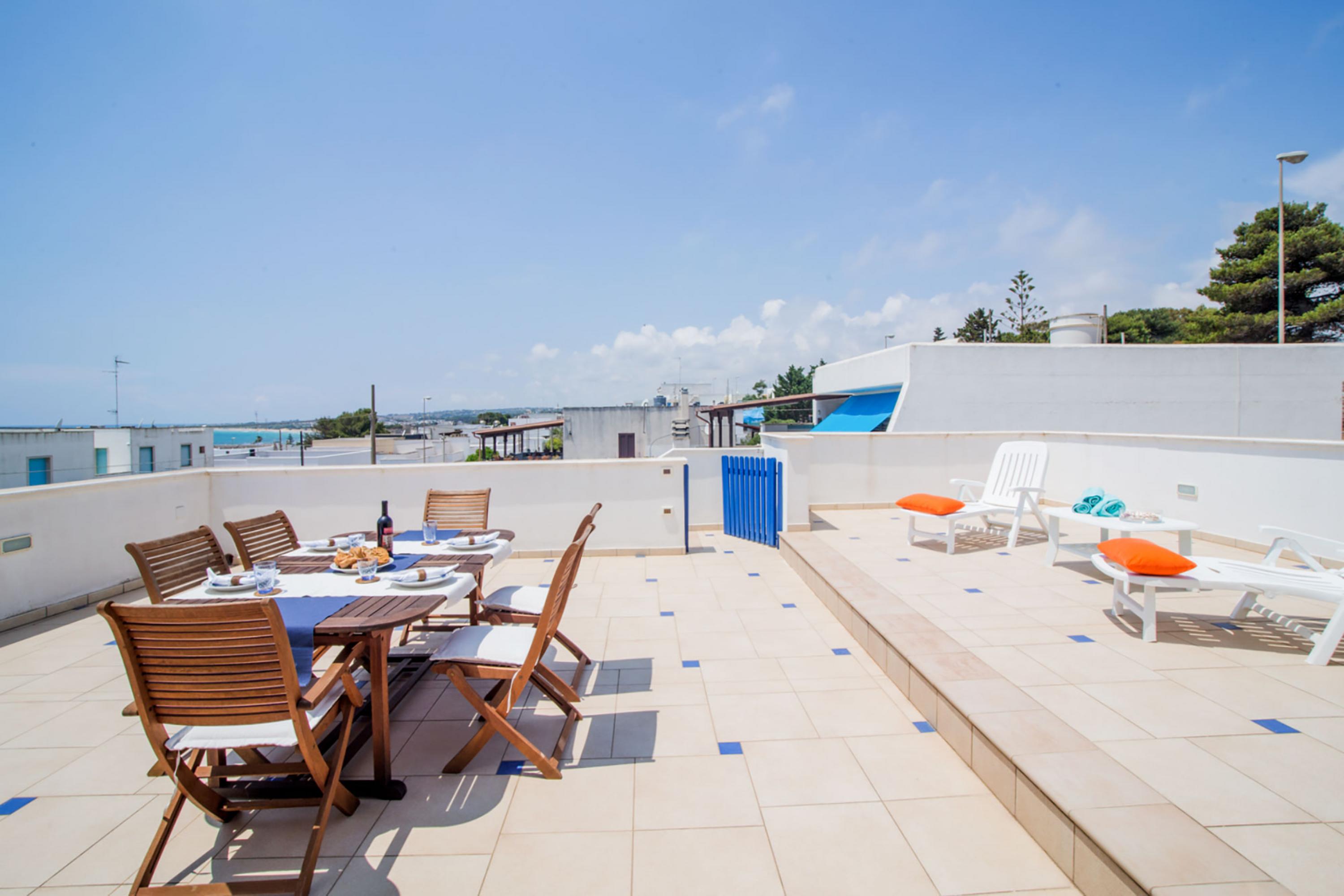 Penthouse Azzurra Sea View Near Beach - Italië - Salve