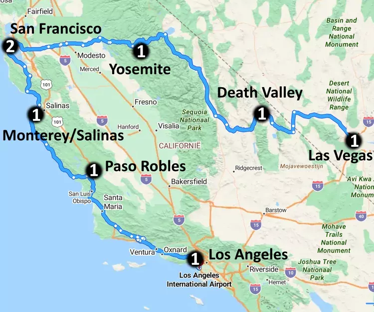 California Discovery (10 dagen) - Amerika - Zuidwesten - Las Vegas