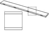 Visign ER3 rooster voor douchegoot (lxb) 1200x64mm vorm rooster rechthoekig rooster RVS. mat