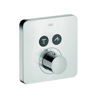 Shower Select Afdekset Thermostaat met stopkraan voor 2 functies chroom