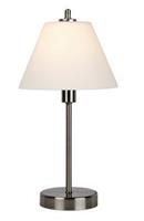 Lucide Praktisch moderne mat chroom tafellamp 22 cm E14 3 StepDim