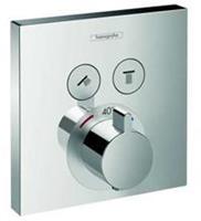 ShowerSelect afbouwdeel voor inbouwthermostaat met stopkranen voor 2 douchefuncties, chroom