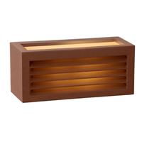 Lucide wandlamp buiten DIMO IP54 - roest bruin - 25x10,3x11 cm - Leen Bakker