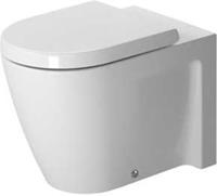 Starck 2 toiletpot aan washdown vastgemaakt aan de muur