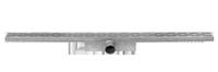 easydrain Compact 30 Ablaufrinne 6x90 cm seitlicher Auslauf Edelstahl - Gebürstet Rostfreier Stahl - Easy Drain