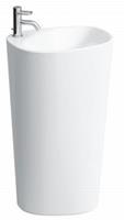 Palomba Waschtisch freistehend, 1 Hahnloch, mit Überlauf, 520x395x900, Farbe: Weiß mit lcc - H8118034001041 - Laufen