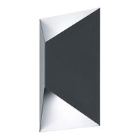 EGLO LED-Außenwandleuchte Predazzo 2×2,5 W Weiß 