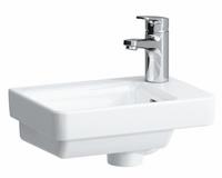 Pro s Handwaschbecken, asymetr.,1 hl ,mit Überlauf, 360x250, weiß, Farbe: Weiß mit lcc - H8159604001041 - Laufen