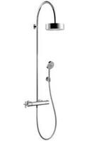 Axor Starck ShowerSolutions Showerpipe mit Thermostat und Kopfbrause 180 1jet, Farbe: Chrom - 39670000 - Hansgrohe