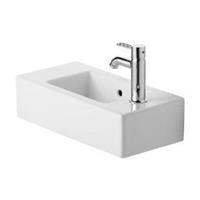 Handwaschbecken Vero 50cm, Hahnloch rechts, Farbe: Weiß mit Wondergliss - 07035000081 - Duravit