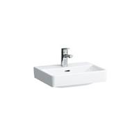 PRO S Handwaschbecken, 1 HL ,mit Überlauf, 450x340, weiß, Farbe: Weiß mit LCC - H8159614001041 - Laufen