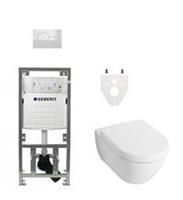 Villeroy & Boch - Subway 2.0 DirectFlush toiletset met Geberit reservoir en bedieningsplaat wit
