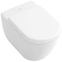 Villeroy&boch - Tiefspül-WC spülrandlos Subway 2.0 370x560x365mm Oval wandhängend Abg. waager. Direct-Flush Pergamon CeramicPlus