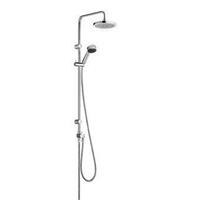 Kludi Zenta Dual shower systeem: glijstang, 2-weg omstel en handdouche 1S 115cm m. doucheslang 160cm en hoofddouche chroom
