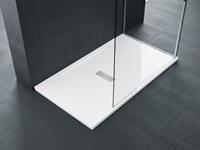 Novellini Ultra-flat kunststof douchebak acryl rechthoekig 160x90x3.5cm incl. sifon wit mat