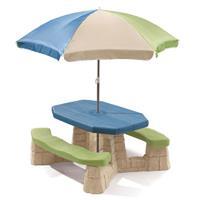 Step2 Kinderpicknicktafel met Parasol Aqua