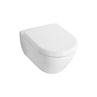 Tiefspül-WC Subway 2.0 370x480x355mm Oval wandhängend Abgang waagerecht Weiß Alpin CeramicPlus - Villeroy&boch