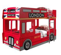 Vipack stapelbed London Bus - incl. LED - 132x99,6x215 cm
