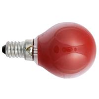 Techtube Pro Kogellamp rood 25W kleine fitting E14