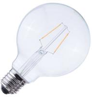 Huismerk Globelamp LED filament helder 2W (vervangt 25W) grote fitting E27 125mm