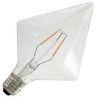 Huismerk Pyramidlamp LED filament helder 2,0W (vervangt 25W) grote fitting E27