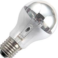 Hausmarke Gluehbirne Halogen Kopfspiegellampe | E27 Dimmbar | 28W Silber