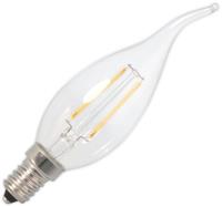 Huismerk Kaarslamp tip LED filament 1W (vervangt 15W) kleine fitting E14