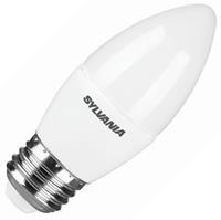 Sylvania E27 5,5W 827 LED-Kerzenlampe, satiniert