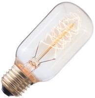 Gluehbirnebillig.de Kohlefadenlampe RÃ¶hrenlampe | E27 Dimmbar | 40W 125mm Gold