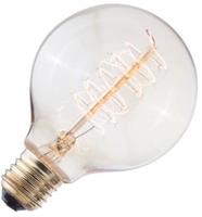 Gluehbirnebillig.de Kohlefadenlampe Globelampe | E27 Dimmbar | 40W 80mm