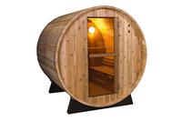 Barrel Sauna Rustic 4 ft. - Fonteyn