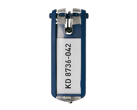 Durable Key clip sleutelhanger Blauw. 25 (pak 6 stuks)