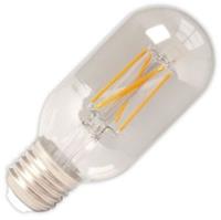Trendhopper Calex LED Full Glass LongFilament Tubular-Type lamp 240V 4W 350lm E27 T45x110, Clear 2300K Dimmable, energy label A+