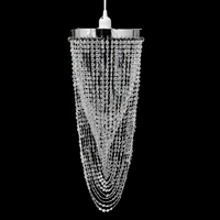 VidaXL Kroonluchter met kristallen 22 x 58 cm