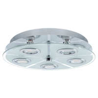 EGLO LED Deckenlampe Cabo Rund 13552 Silber