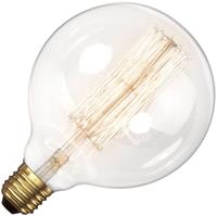 Gluehbirnebillig.de Kohlefadenlampe Globelampe | E27 Dimmbar | 60W 125mm Gold