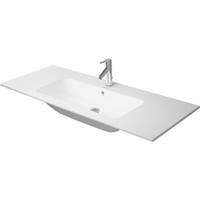 Duravit Me By Starck meubelwastafel 123x49 cm. 1x kraangat m/overloop wit