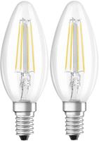 Osram E14 4W 827 Filament-LED-Kerzenlampe 2er Set