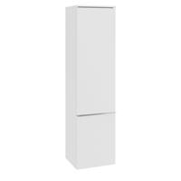 Villeroy & Boch Venticello hoge kast 40.4x37.2x154 cm. deur links glossy wit