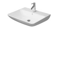 Me by Starck Waschtisch mit Überlauf, mit Hahnlochbank, 1 Hahnloch, 650 mm, Farbe: Weiß - 2335650000 - Duravit