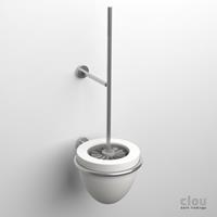 Clou Slim toiletborstelgarnituur wand RVS geborsteld