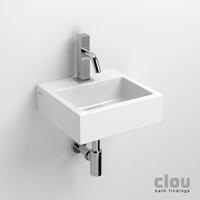 Flush 1 Waschbecken mit Hahnloch 28x27 cm Weiß - Clou