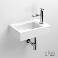 Flush 2 Waschbecken mit Hahnloch 36x24,5 cm Weiß - Clou